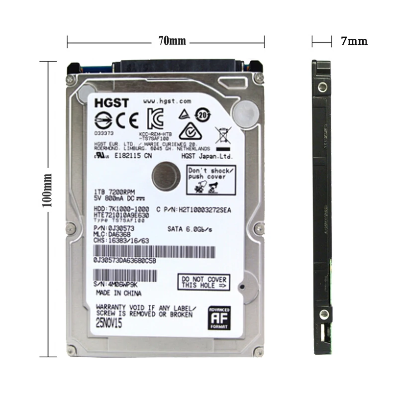 Hitachi Brand 2.5" SATA HDD 250GB 320GB 500GB 750GB 1TB HGST Laptop Desktop Internal HDD 2.5" 5400RPM-7200RPM For Computer - Image 5