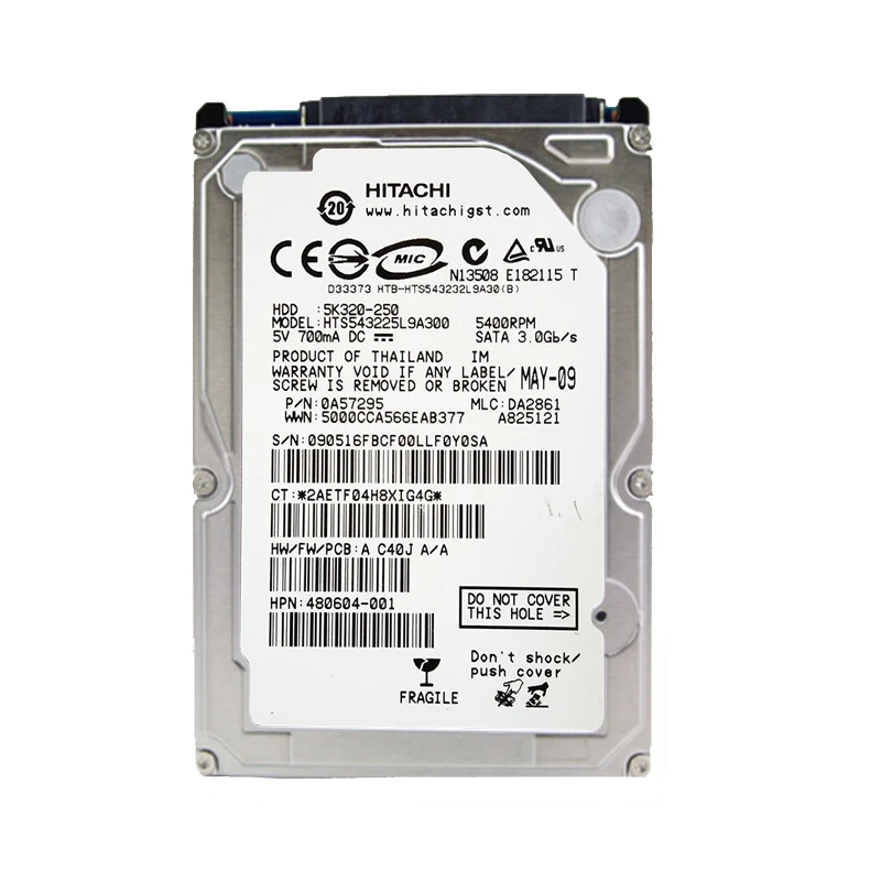 Hitachi Brand 2.5" SATA HDD 250GB 320GB 500GB 750GB 1TB HGST Laptop Desktop Internal HDD 2.5" 5400RPM-7200RPM For Computer - Image 2