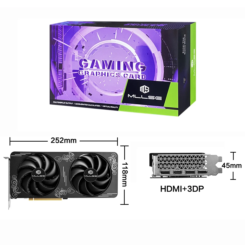 MLLSE AMD RX7650 GRE 8GB Gaming Graphics Card GDDR6 128Bit PCI-E 4.0×8 8Pin Radeon GPU Rx 7650 Game Video Card Placa De Video - Image 6