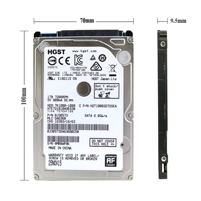 Hitachi Brand 2.5" SATA HDD 250GB 320GB 500GB 750GB 1TB HGST Laptop Desktop Internal HDD 2.5" 5400RPM-7200RPM For Computer - Image 6