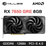MLLSE AMD RX7650 GRE 8GB Gaming Graphics Card GDDR6 128Bit PCI-E 4.0×8 8Pin Radeon GPU Rx 7650 Game Video Card Placa De Video