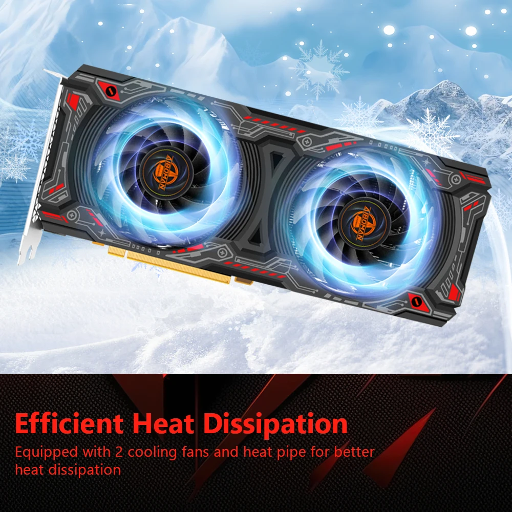 AIBOMAN RX5700XT 8G GDDR6 RED DEMON Gaming Official High performance Graphic card - Image 6