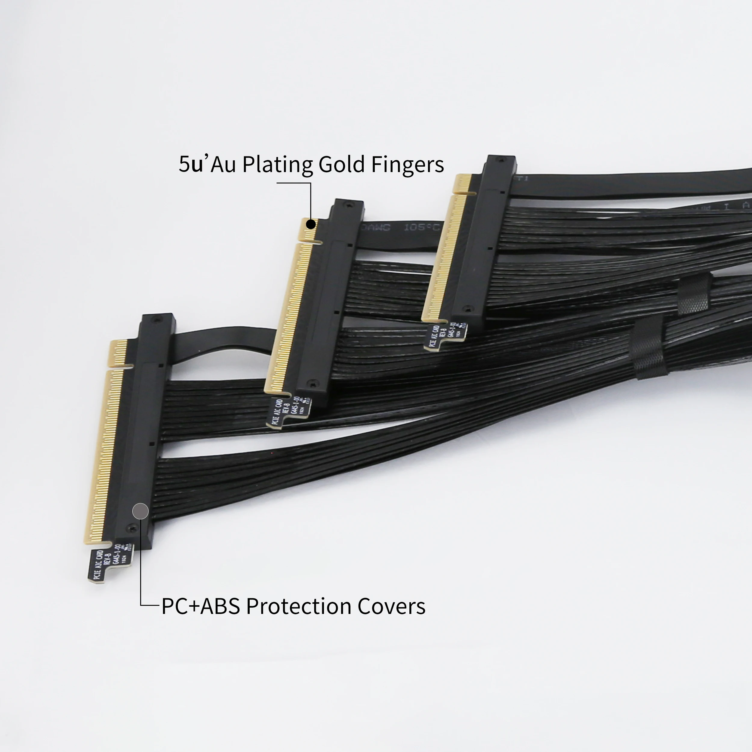 PCI-E 4.0 X16 Server Graphics Card Extension Cable GEN4 for AI Server Left Angle Socket 3.0 Gen3 Compatible/BLACK - Image 4